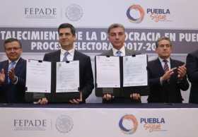 Se firm&oacute; un convenio de trabajo para el Blindaje Electoral con la FEPADE