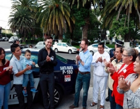 Entregan patrulla en la colonia Santa Mar&iacute;a