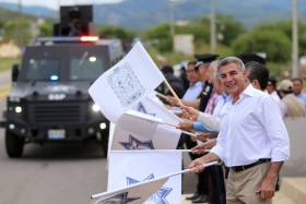 Participan 15 municipios de la Mixteca, con 87 polic&iacute;as y 12 patrullas