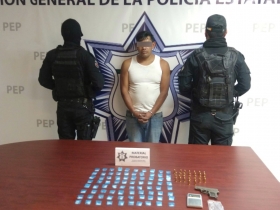Polic&iacute;a Estatal detiene a presunto narcovendedor