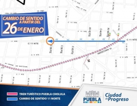 Desv&iacute;o del transporte p&uacute;blico por la 34 poniente.