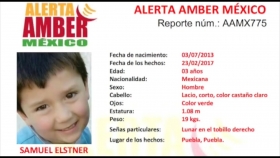 Cualquier informaci&oacute;n del paradero dar parte a los tel&eacute;fonos de Alerta Amber M&eacute;xico y Alerta Amber Puebla 