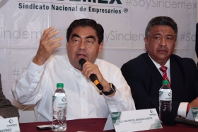 Sostuvo una reuni&oacute;n con los integrantes del Sindicato Nacional de empresarios de M&eacute;xico