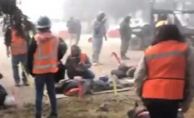 Al menos 15 trabajadores lesionados por accidente en aeropuerto de Santa Luc&iacute;a