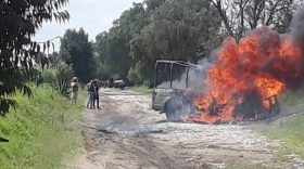 Adem&aacute;s en la zona se implement&oacute; un fuerte operativo donde participan uniformados de la Guardia Nacional 