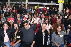  Junto a su esposa, Rosario Orozco Caballero, asisti&oacute; la pre-posada 2019.