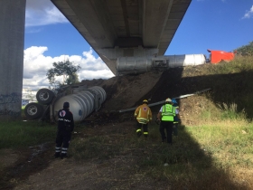 El 911 indic&oacute; que el cierre de la autopista inici&oacute; en el kil&oacute;metro 120 y termin&oacute; en el 133