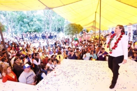 Celebr&oacute; las acciones del Gobierno del Estado en San Mart&iacute;n Texmelucan,