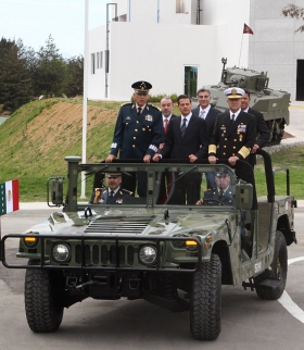 Encabezaron la inauguraci&oacute;n de la Escuela de Sargentos y el Hospital Militar Regional 