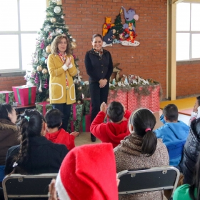 Encendi&oacute; el &aacute;rbol navide&ntilde;o 