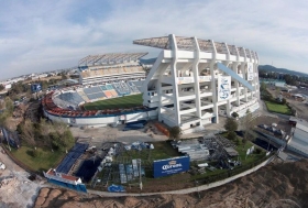 Trabajos de remodelaci&oacute;n estadio Cuauht&eacute;moc