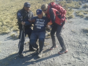 Polic&iacute;as lo ubicaron en el paraje "El Arenal"