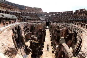 Roma abre al p&uacute;blico los pasillos subterr&aacute;neos del Coliseo por primera vez en la historia