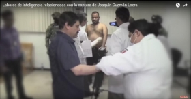 Momento del fichaje de Joaqu&iacute;n Guzm&aacute;n Loera