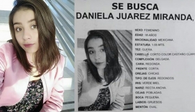Favor de comunicarse para ubicar a Daniela Ju&aacute;rez 
