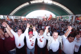 Dijo estar seguro de que el voto en este municipio ser&aacute; parte de ese gran movimiento social