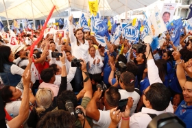 En San Mat&iacute;as Tlalancaleca resalt&oacute; que habr&aacute; mano dura contra los delincuentes
