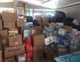 Env&iacute;an apoyos a damnificados 