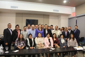 Martha Erika Alonso tambi&eacute;n acudi&oacute; a un desayuno de la Organizaci&oacute;n de Migrantes de Brooklyn 
