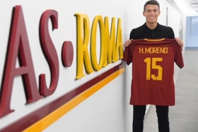 H&eacute;ctor Moreno contento en la Roma