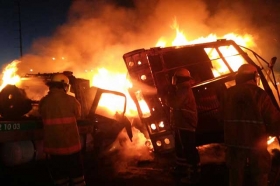 El percance se gener&oacute; a la altura del kil&oacute;metro 96 