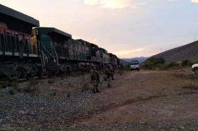 Se logr&oacute; frustrar un intento de robo al tren en su paso por el municipio de Ca&ntilde;ada Morelos