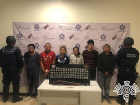 En Altepexi, Polic&iacute;a Estatal detiene a la banda de "Los Pollos"
