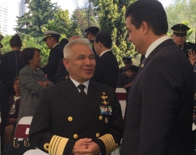 Marco Antonio Ortega Siu ascendi&oacute; al grado de almirante en la Secretar&iacute;a de la Marina en 2015