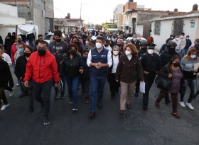 En Joaqu&iacute;n Colombres primera caminata por la seguridad del 2022