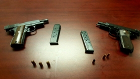 Se decomisaron 3 pistolas y 6 cartuchos &uacute;tiles
